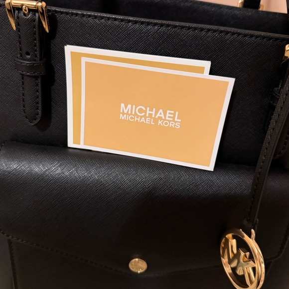 Michael Michael Kors Jet Set Multifunction Pocket Tote Large, Black handbag - Picture 15 of 15